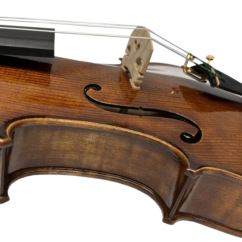 Sinomusik New Design Nice Flame Maple Antique Handed Rubbed Oil Violin Hv11