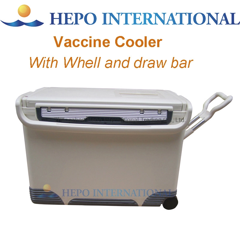 18L Portable Double Door Blood Sample Transport Cooler Box with Thermometer (HP-ICB18H)