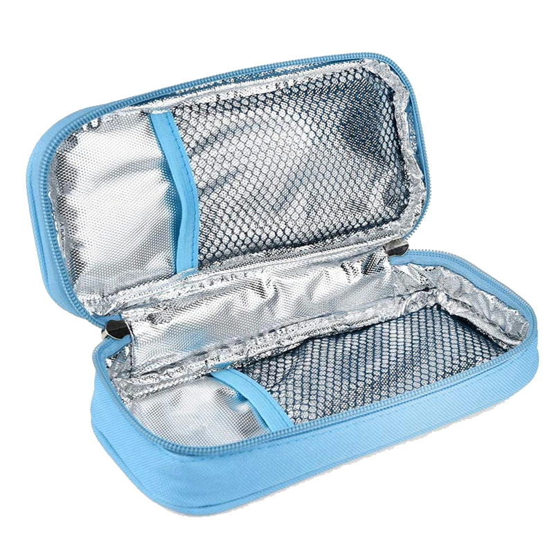 Portable Insulin Cooler Travel Case Bag Diabetes Medication Organizer Medical Cooler Bag with 2 Ice Packs