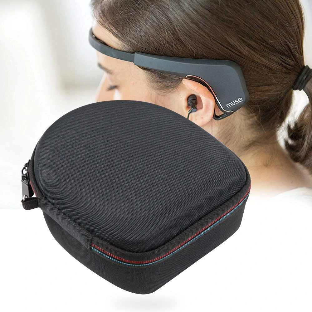 Factory Price Amazon Hot Sell Customized EVA Carrying Headset Headphone Travel storage Case, EVA Bag Pouch Tool Case with Zipper for Headphone