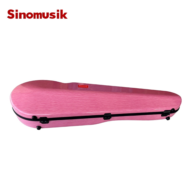 Sinomusik Pink Colour Compound Carbon Fiber Violin Hard Case for Sale