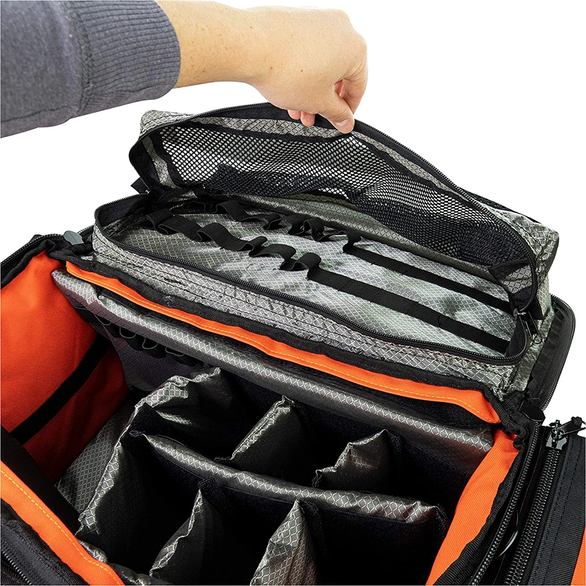 Trauma Bag EMT First Aid Equipment Responder Paramedic Heavy Duty Zippered Pockets Portable Emergency Medical Pack