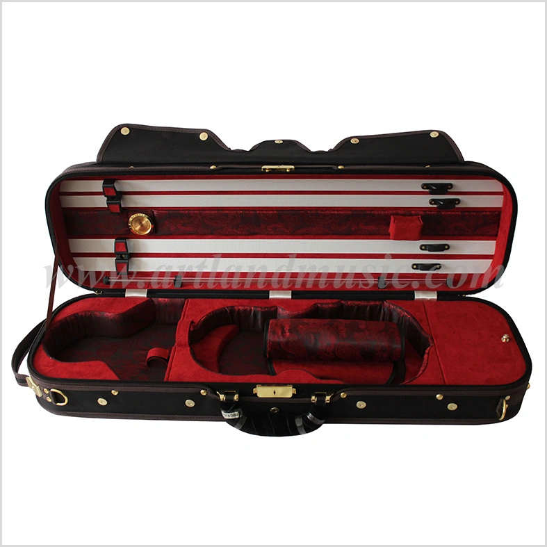 Hard Oblong Violin Case Green (SVC306) High Grade Embroidery Chinese Style China