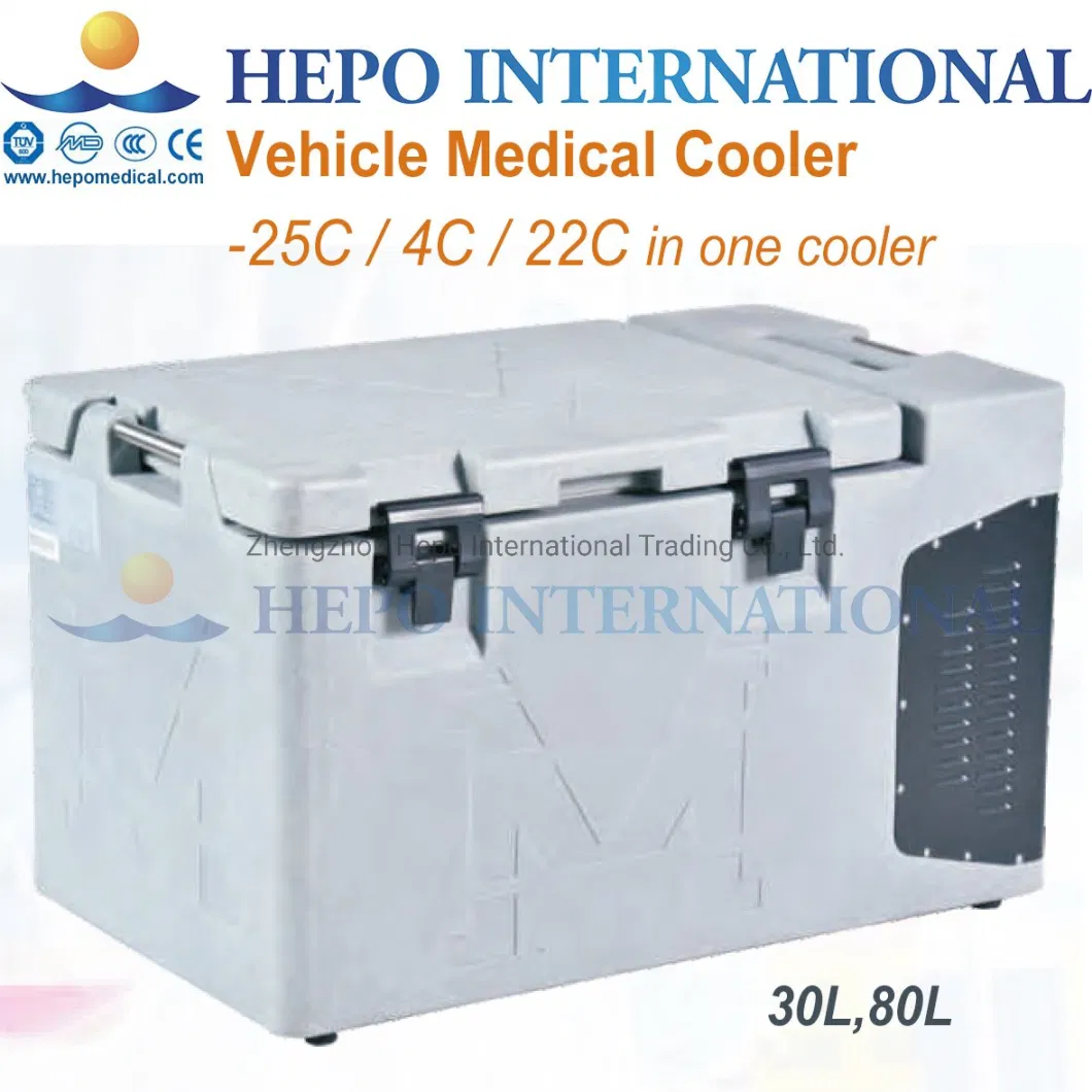 6liters Portable Vaccine Sample Transport Ice Cooler Box with Belt (HP-CL6E)