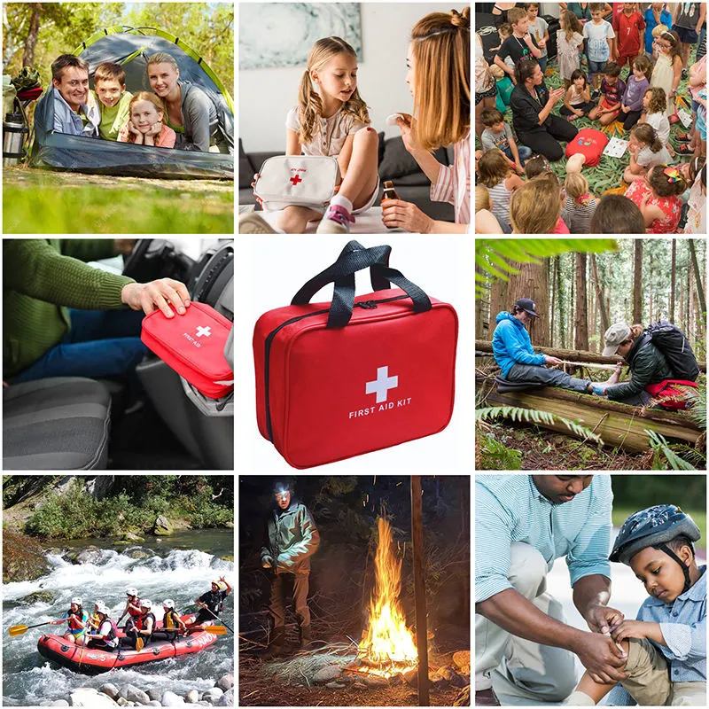 China Medical Supply Outdoor OEM Emergency Portable Survival Kit Trauma First Aid Bag with Medical Suppliers First Aid Kit Set