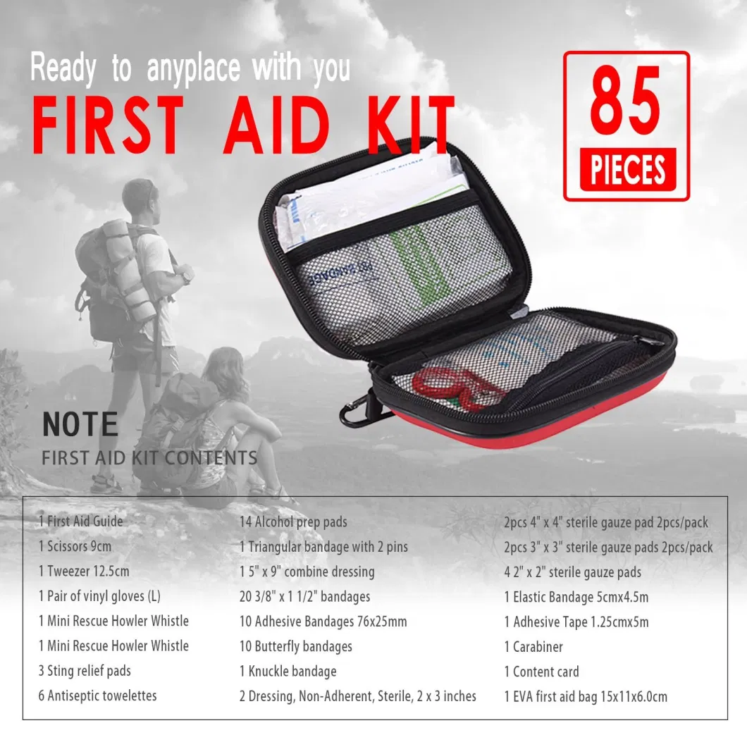 Health Care Home Emergency Medical Portable Travel Survival First Aid Kit Bag