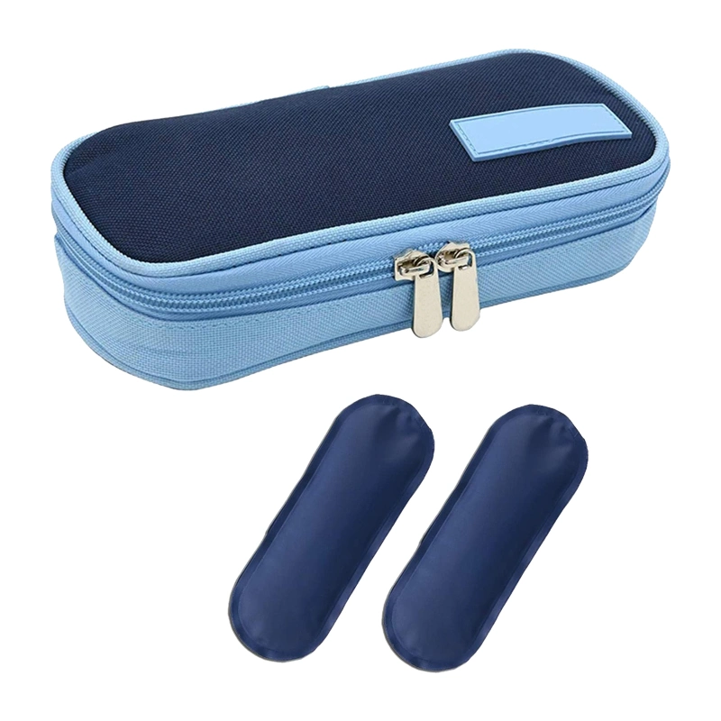 Portable Insulin Cooler Travel Case Bag Diabetes Medication Organizer Medical Cooler Bag with 2 Ice Packs