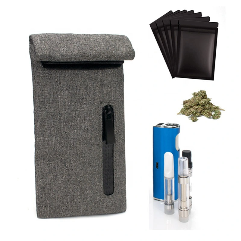 Medical Carbon Weed Stash Smell Proof Bag with Combination Lock