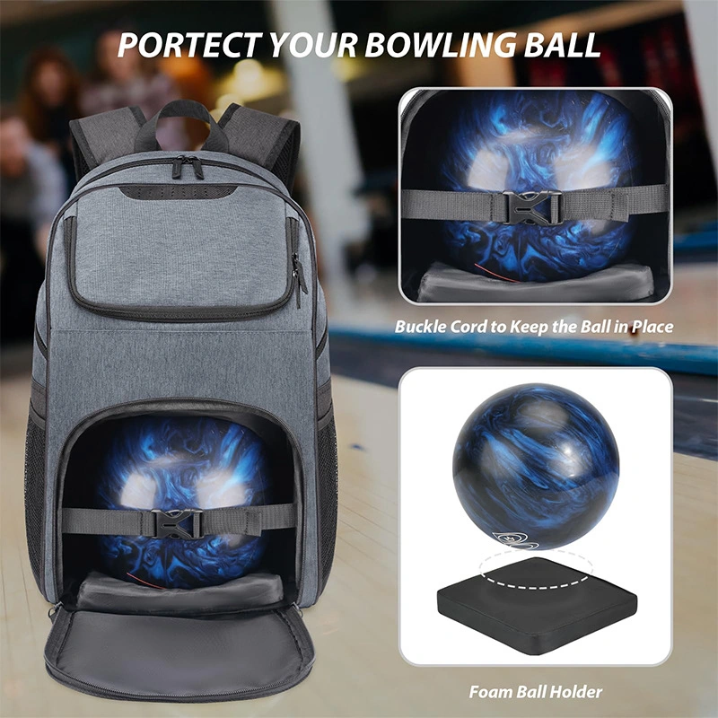 Bowling Ball Backpack with Shoe Compartment