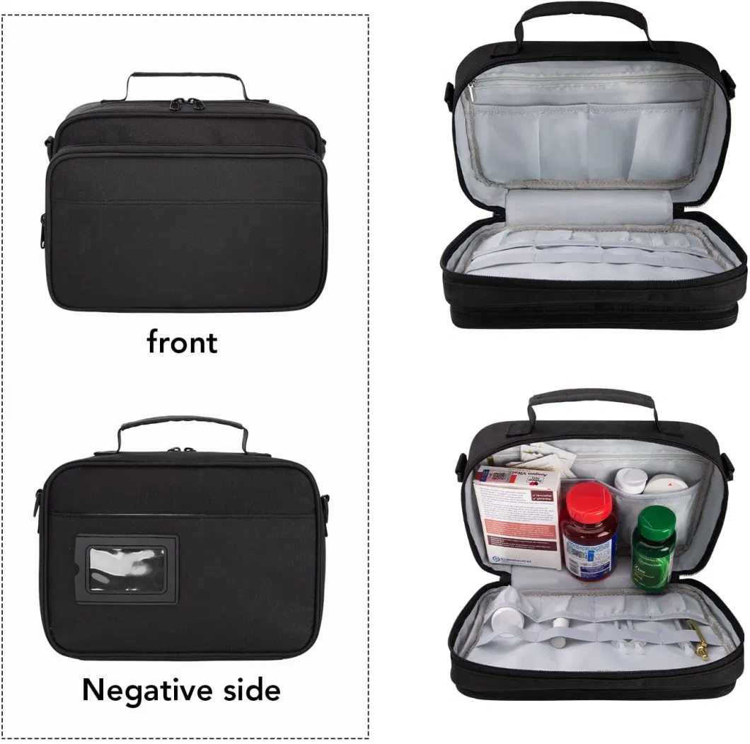 Travel Case Thermal Insulin Cooler Bag Carrying Case Diabetic Medical Supplies Storage Bag with Custom Logo