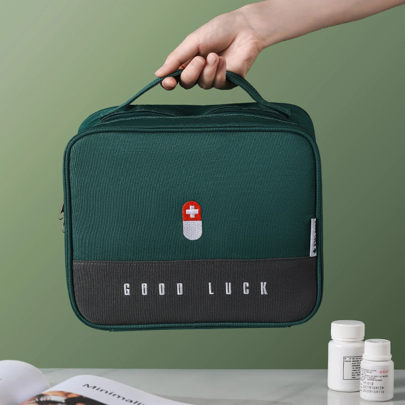 Outdoor Travel Portable Medicine Box Large Capacity Portable Medicine Adventure Vehicle Home First Aid Kit Medical Kit Bag