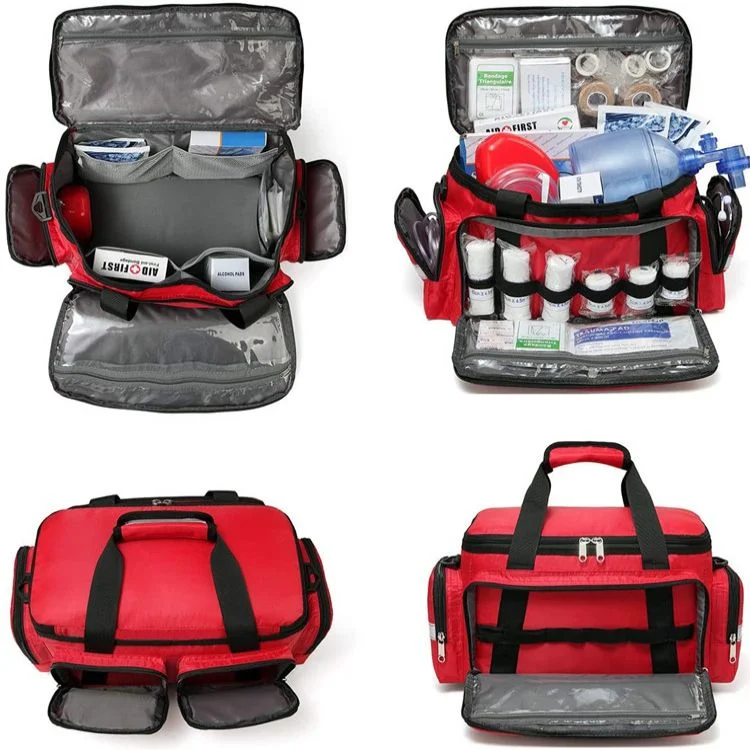 Outdoor Waterproof Reflective Nylon Emergency Empty Medical Trauma First Aid Kit Bags