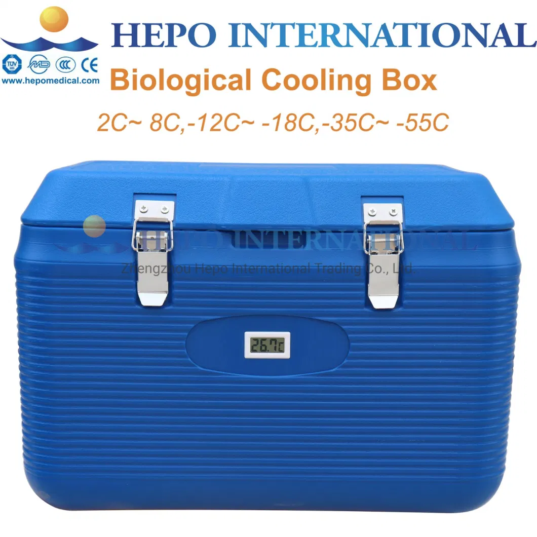 6liters Portable Vaccine Sample Transport Ice Cooler Box with Belt (HP-CL6E)