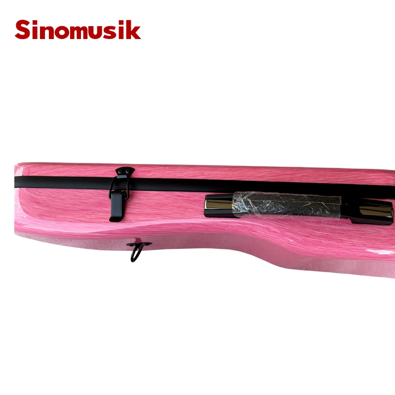 Sinomusik Pink Colour Compound Carbon Fiber Violin Hard Case for Sale