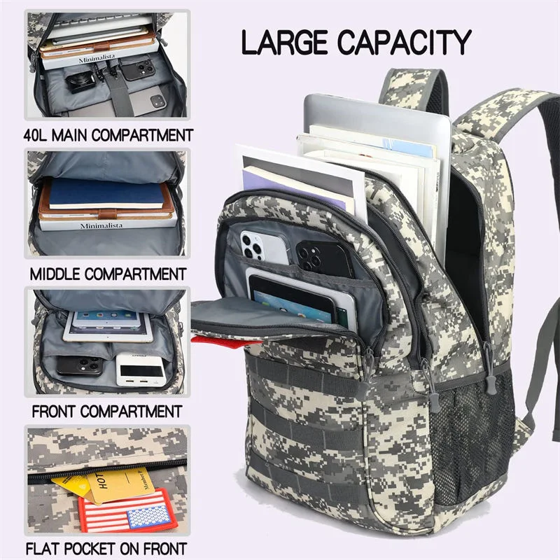 Emergency Response Sturdy Lightweight Durable Waterproof Backpack Tear Resistant United Nations Donation Reliable Strong Buckles Large Rucksack