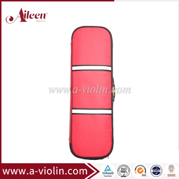 [Aileen]Red Color Oblong Shape Foamed Violin Light Case (CSV527A1)