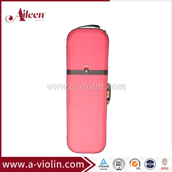 [Aileen]Red Color Oblong Shape Foamed Violin Light Case (CSV527A1)