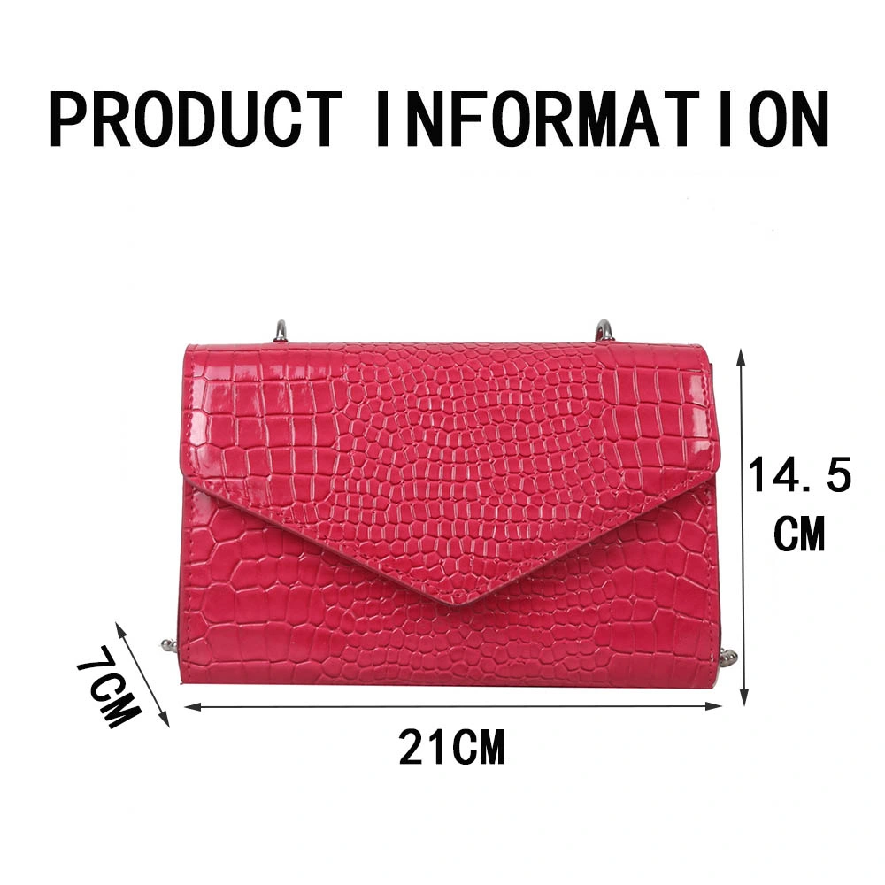 Fashion Designer Ladies Handbags Crocodile Patterns Lady Shoulder Crossbody Bags Woman Chain Clutch Bag