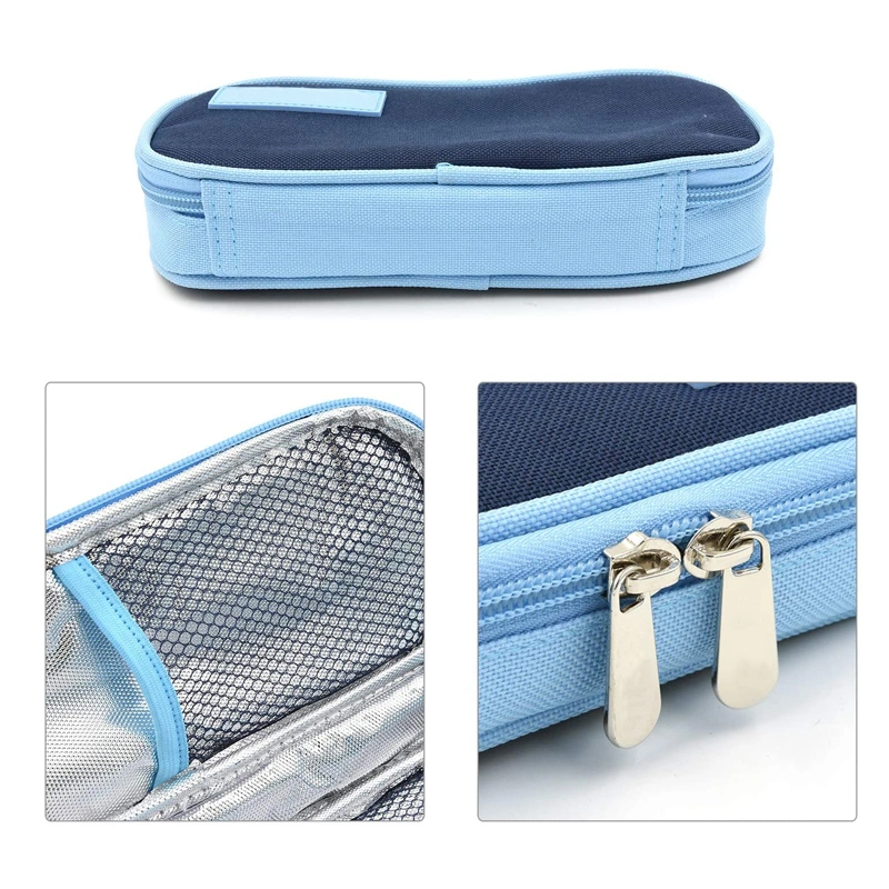 Portable Insulin Cooler Travel Case Bag Diabetes Medication Organizer Medical Cooler Bag with 2 Ice Packs