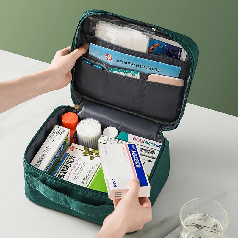 Outdoor Travel Portable Medicine Box Large Capacity Portable Medicine Adventure Vehicle Home First Aid Kit Medical Kit Bag