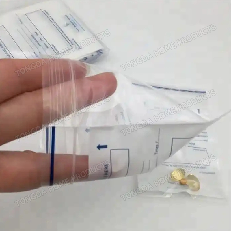 High Quality LDPE Sealed Self-Sealing Pill Small Package Convenient Dispensing Plastic Medicine Bag