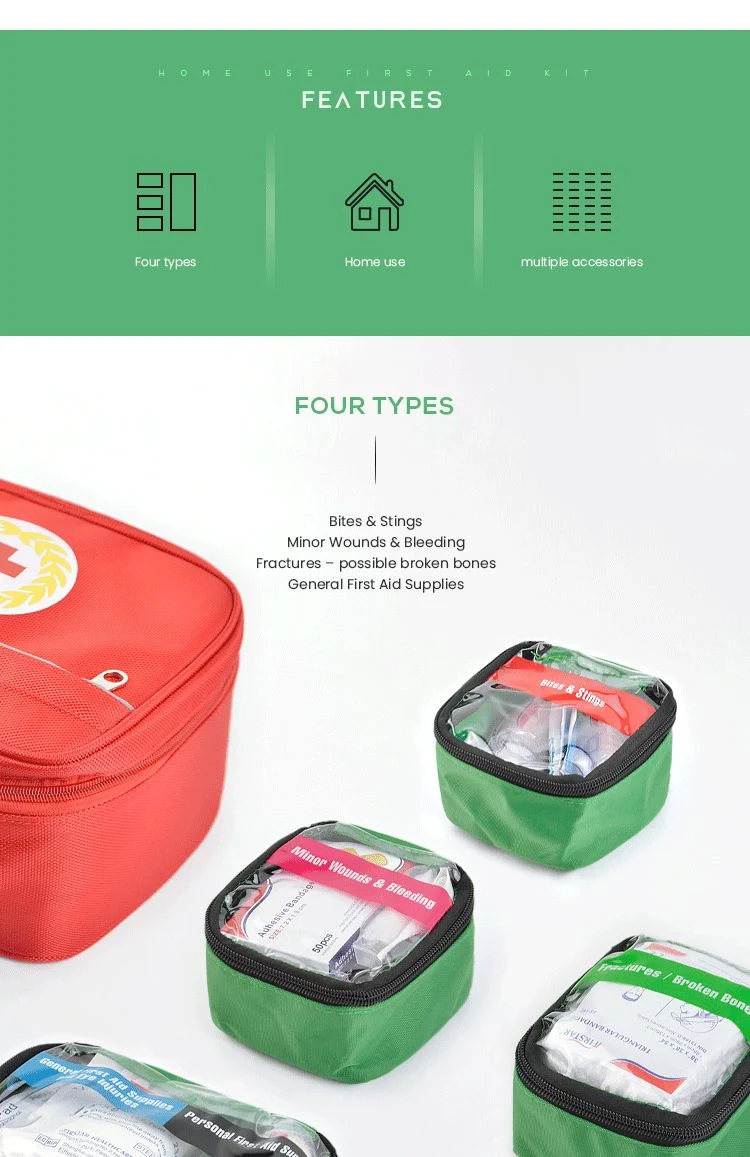 Portable Medicine Storage Bag First Aid Kit Travel Outdoor Camping Pill Pouch Waterproof Emergency Survival Bag