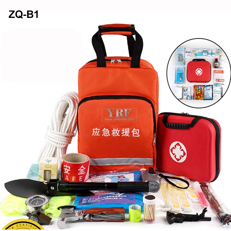 Government Institutions EMS Nylon First Aid Sling Backpack Red Kit Emergency First Aid Pouch Empty First Aid Bag Custom Logo