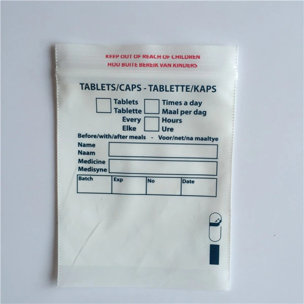 Wholesale Medical/Medicine Ziplock Bag/Small Plastic Bag for Drug