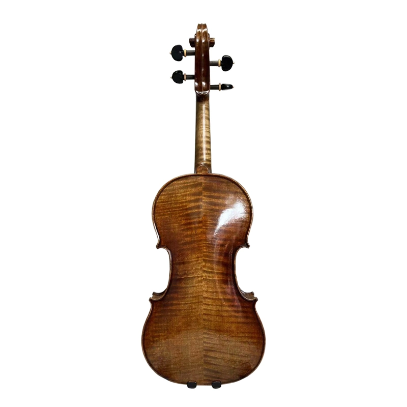 Sinomusik New Design Nice Flame Maple Antique Handed Rubbed Oil Violin Hv11