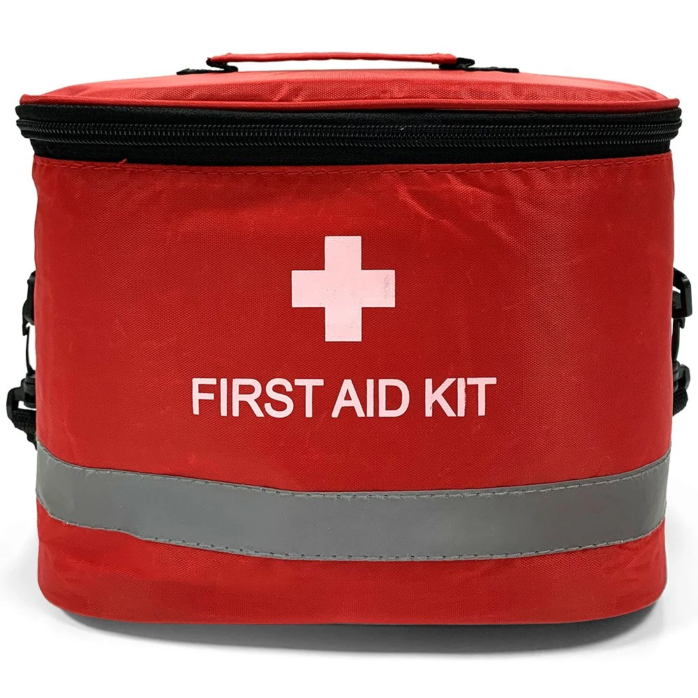 Zippered First Aid Bag Medication Organizer Emergency Empty Pouch Carrier Travel Medicine