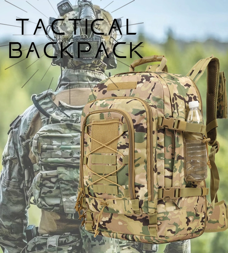 Outdoor Waterproof 60L Oxford Camping Bag Hunting Pack Gym Rucksack Molle Tactical Backpack