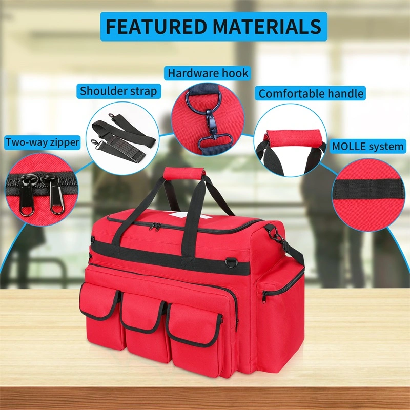 Outdoor First Aid Bag Empty Trauma Medical Bag for Emergency Hiking