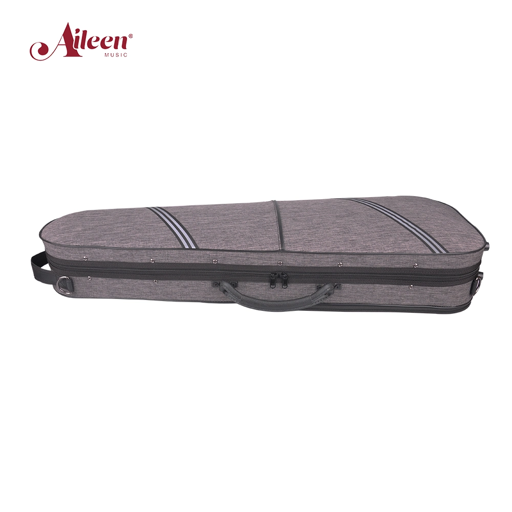 Wholesale New Customized Triangle Shape Deluxe Foamed Violin Light Case (CSV502B2)