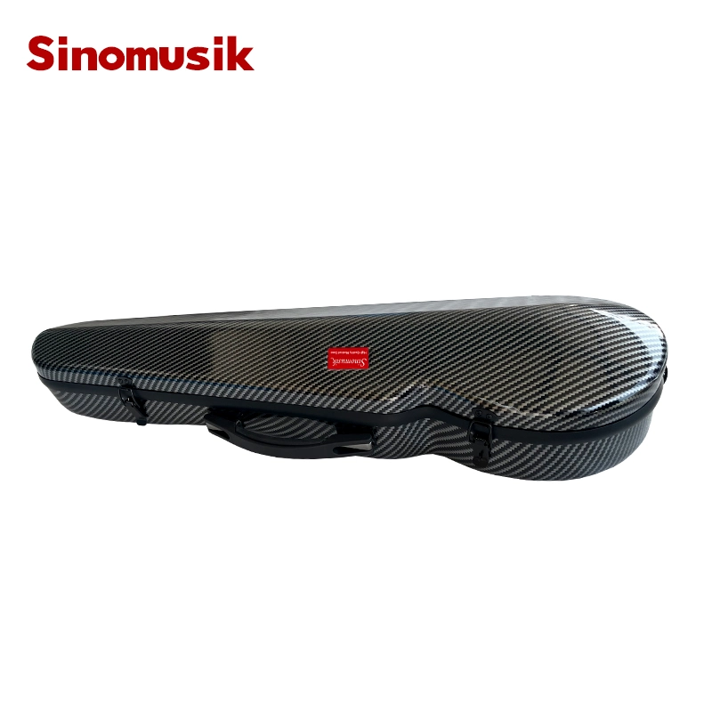 Sinomusik Economic Black Colour Compound Carbon Fiber Violin Hard Case for Sale