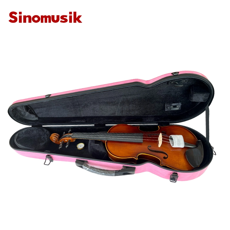 Sinomusik Pink Colour Compound Carbon Fiber Violin Hard Case for Sale