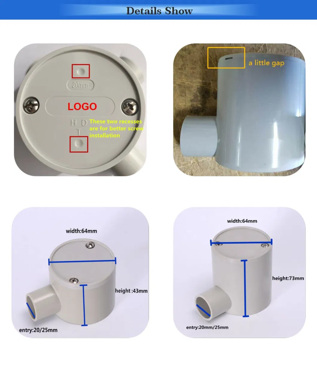 Custom Design Plastic Waterproof Electrical Cable Junction Box Waterproof Boxes