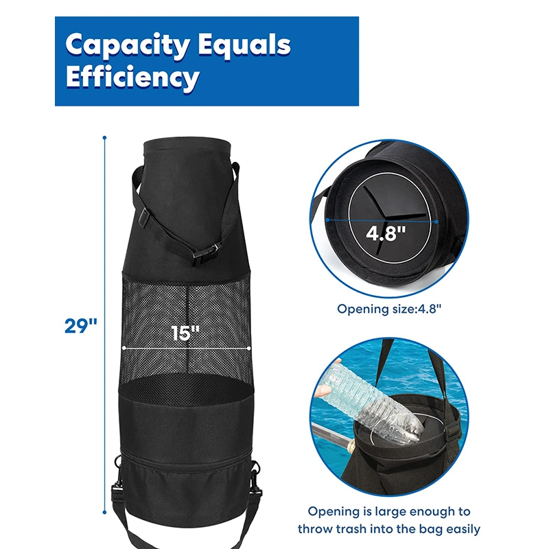 Outdoor Travel Premium Quality Large Capacity Foldable Boat Trash Bag