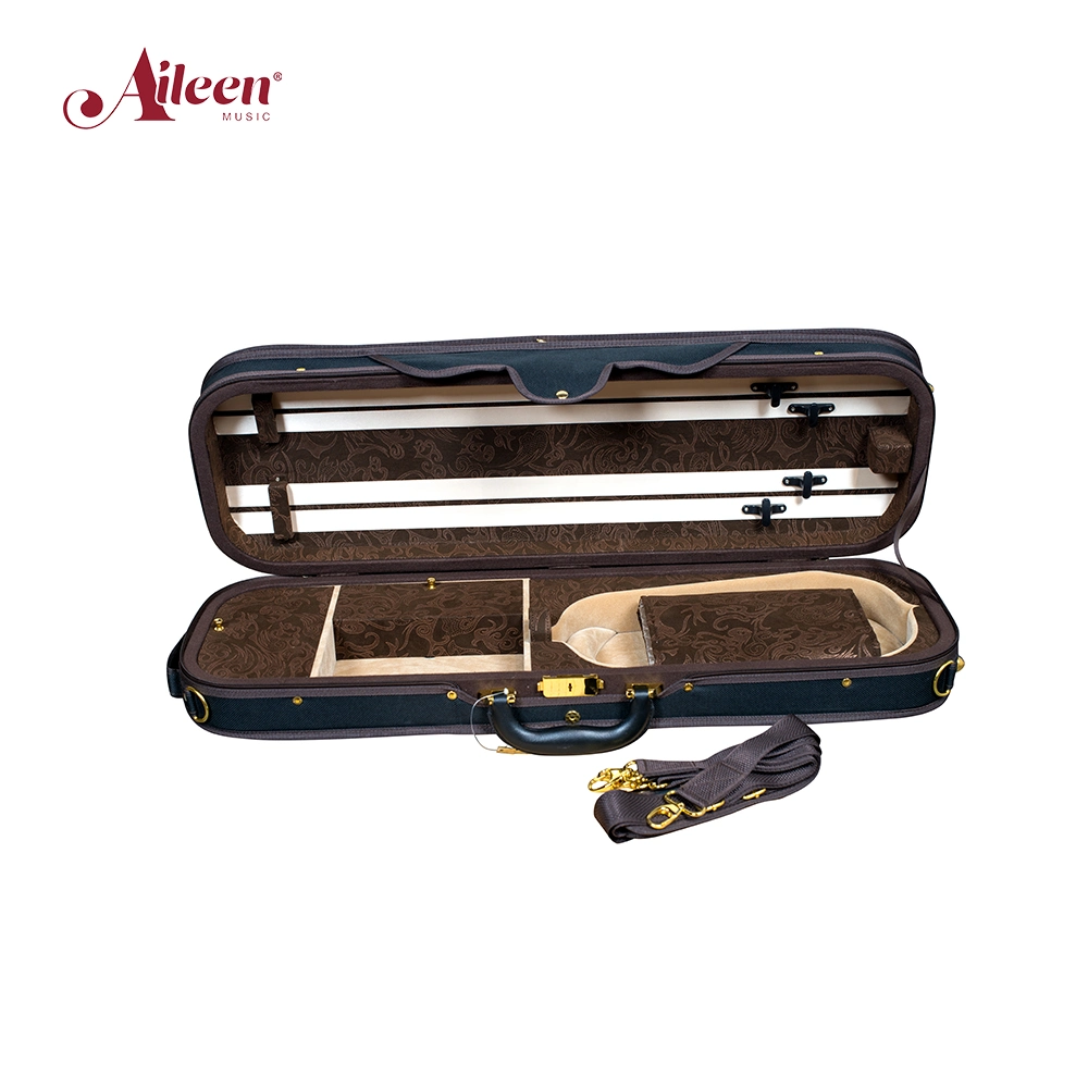 Deluxe Oblong Foamed 4/4 Light Violin Case with Hygrometer -Babylon&quot; Series (CSV069A)