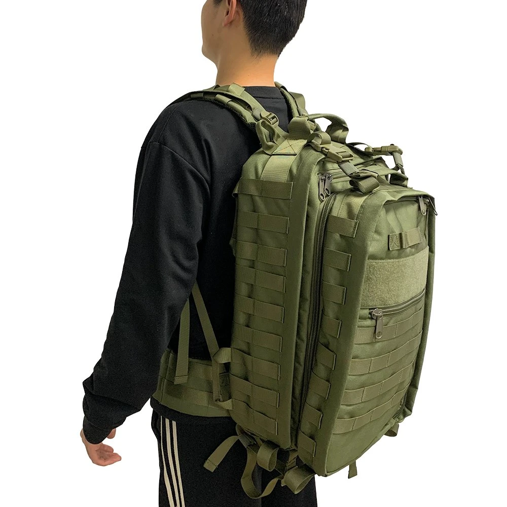 2 in 1 Tactical Outdoor Emergency Backpack Medical Supplies Bag for Hiking Trekking Hunting Camping First Aid