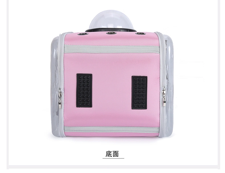 Square Transparent Space Cover Pet Backpack Breathable Bag Portable Dog Cat Bag