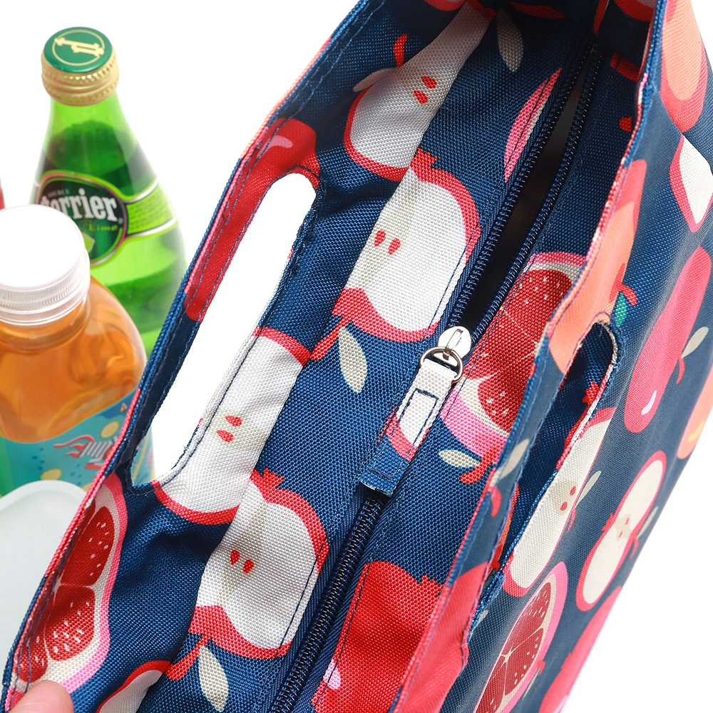 Promotional Striped Personalized Children Small Thermal Insulated Cooler Purse Lunch Bag for School Kids