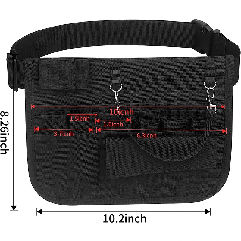 Portable Black Medical Tool Storage Bag for Doctors and Nurses