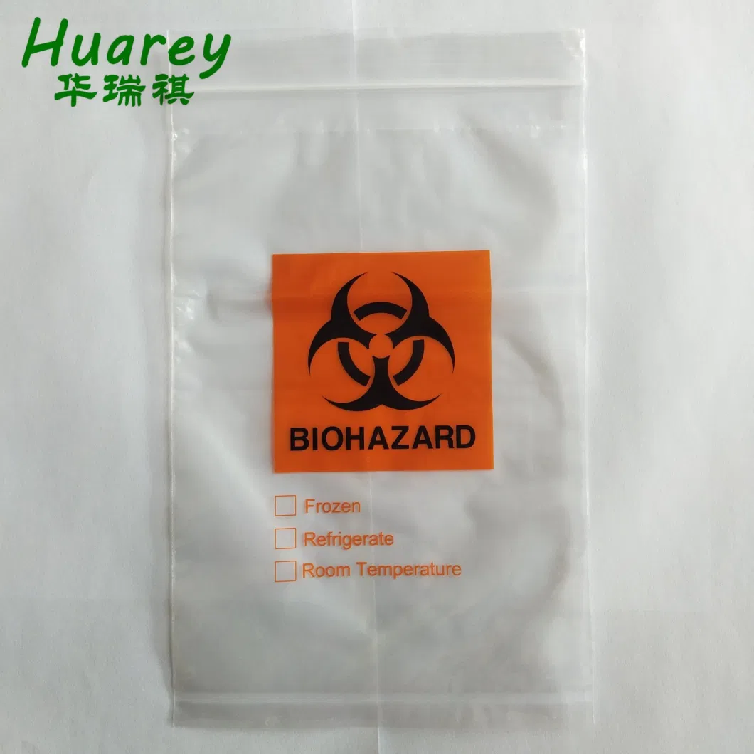 Biohazard Medical Specimen Transport Bag with Document Pouch