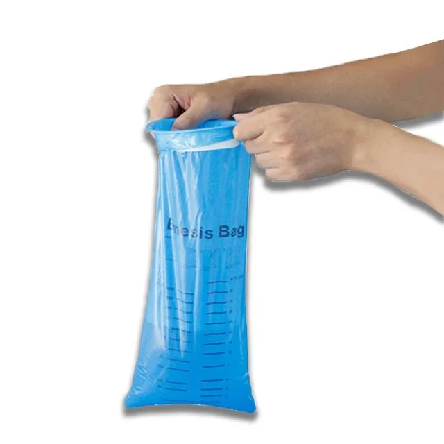 New Type Medical Biodegradable Plastic Plain Air Sickness Bag Vomit Bag Travel Use Emesis Bag