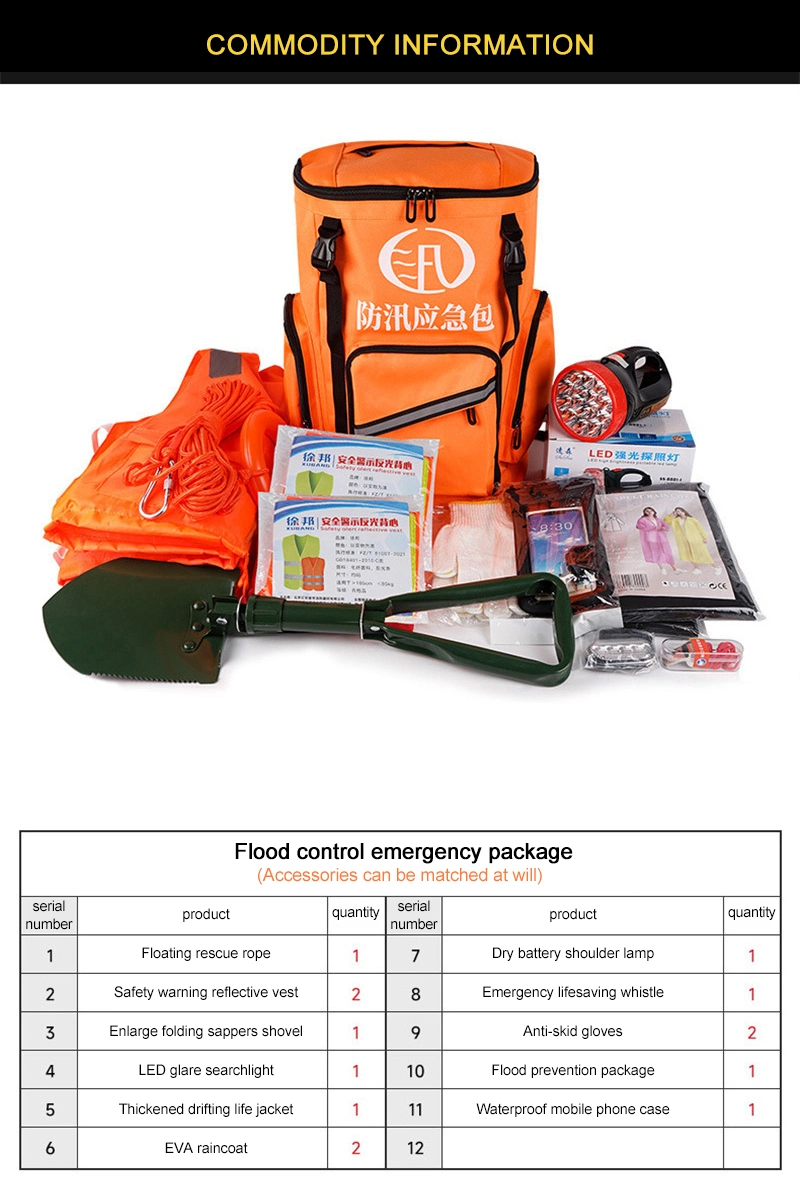 Governmental Institutions EMS Stockpile Trauma Kit Bag Medical First Aid Kit Survival Rescue Backpack Kit Thermal Blanket for Outdoor