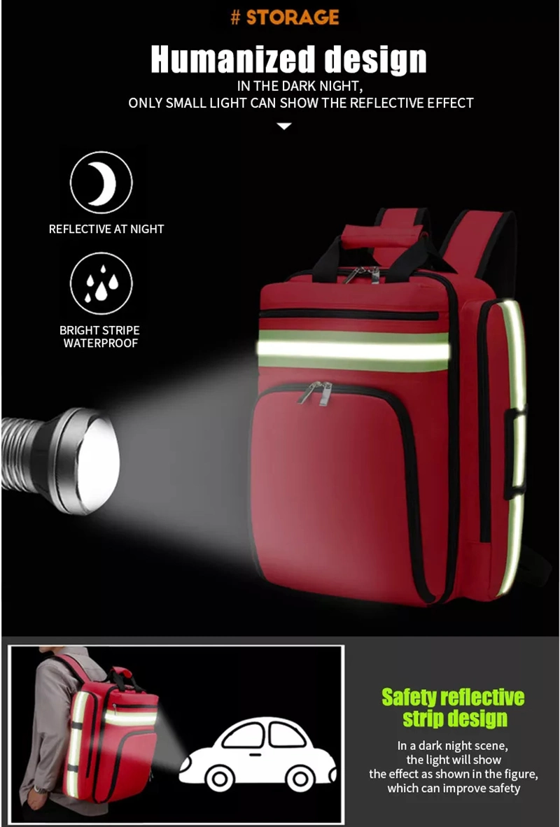 Emergency Rescue Ambulance Nurses First Aid Bag Medic Module Medical Backpack for Doctor