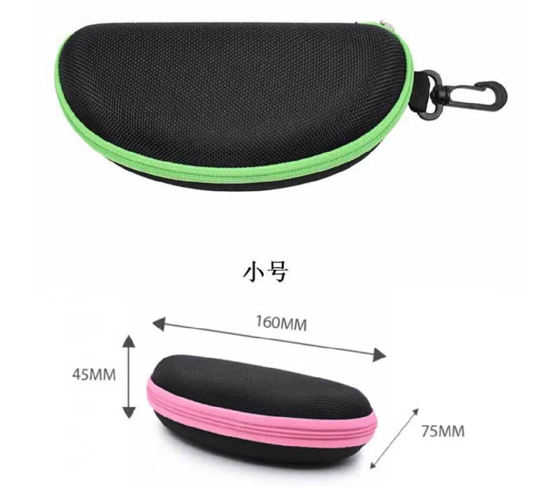 Wholesale Custom Logo Zipper Bag Large Space Color Sunglasses Case EVA Glasses Cases