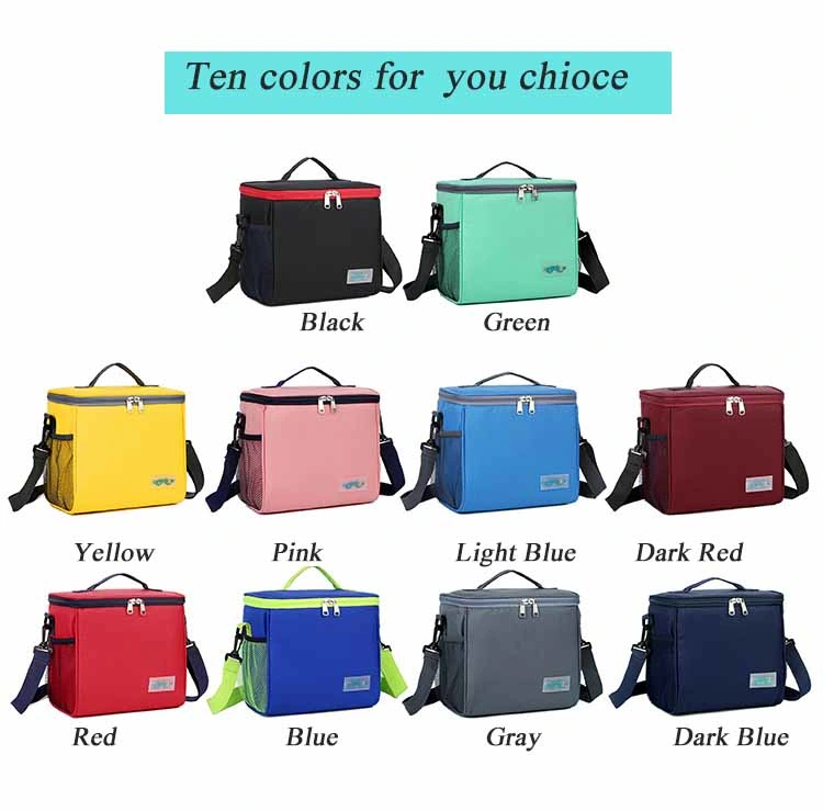 High Quality Portable Wholesale Insulated Dual Compartment Lunch Cooler Bag