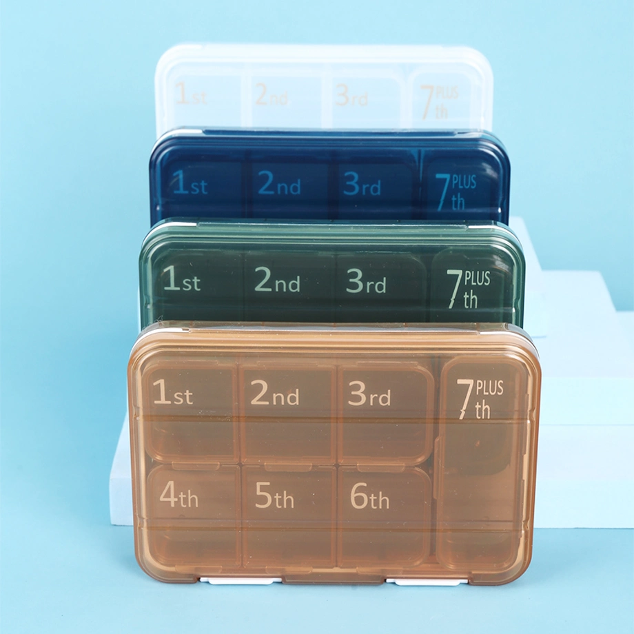 Large Pill Organizer, Portable Pill Dispenser, Moisture-Proof Travel Pill Case for Medicine