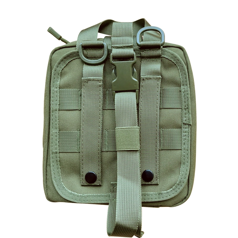 Army Green Tactical Outdoor Hiking Emergency Medical First Aid Kit Bag for Military